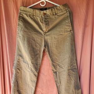 J. Crew SZ 4 Chino Pants Kahki Green